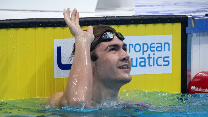 Пловец Колесников установил рекорд, выиграв золото ЧЕ на дистанции 100 м вольным стилем