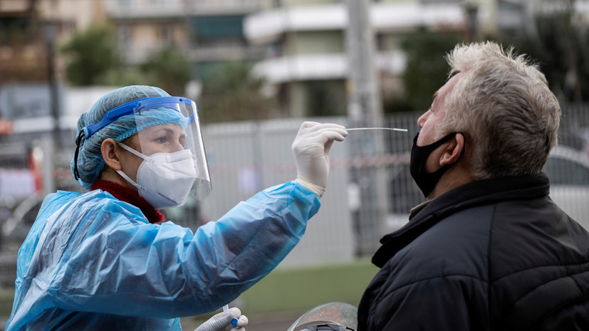 В Греции за сутки выявили 1381 новый случай коронавируса