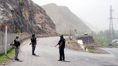 Район боестолкновений между войсками Кыргызстана и Таджикистана