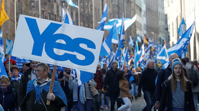 Митинг за независимость Шотландии в Эдинбурге, 2018 год