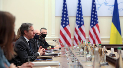 Госсекретарь США Энтони Блинкен в Киеве