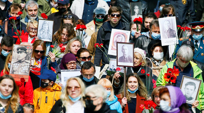 Памятное шествие в Киеве 9 мая