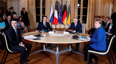 Встреча лидеров стран нормандского формата в декабре 2019 года