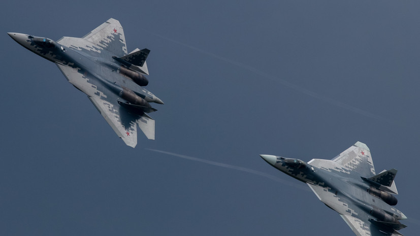 РИА Новости: в 2021 году ВКС России получат два серийных Су-57