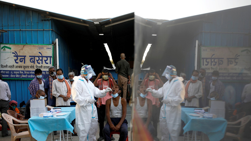 В Индии за сутки выявили более 80 тысяч случаев коронавируса