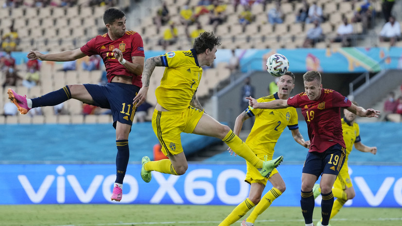 Футболист сборной Швеции Линделёф признан лучшим игроком матча с Испанией