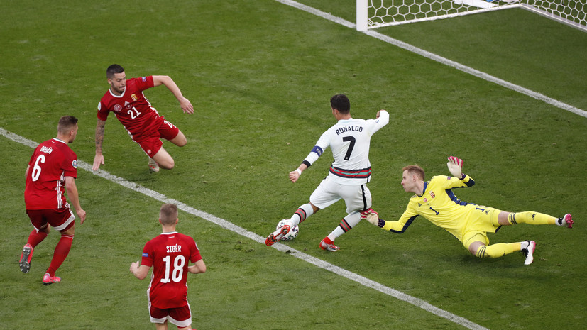 Роналду признан лучшим игроком матча между Венгрией и Португалией на Евро-2020