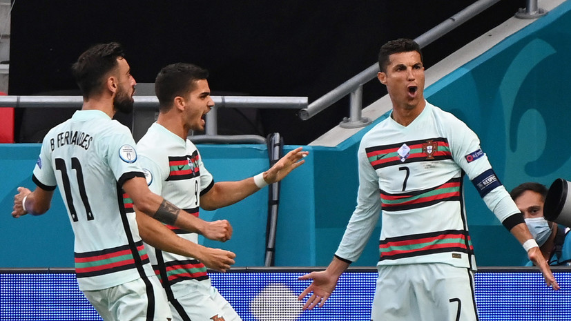 Роналду: благодарен команде за то, что помогла забить два мяча в ворота Венгрии