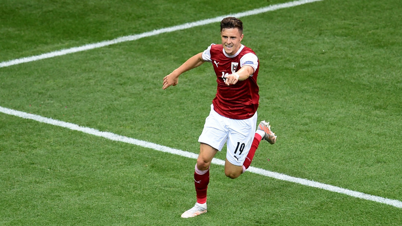 Австрийский футболист Баумгартнер стал самым молодым автором гола на Евро-2020
