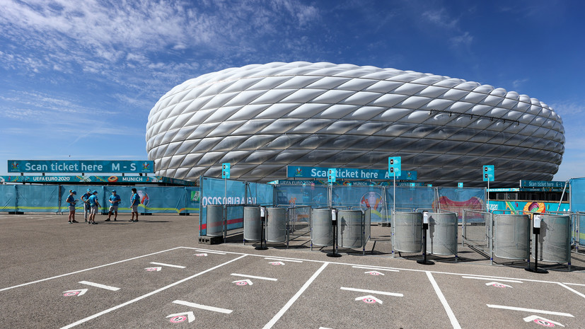 УЕФА запретил радужную подсветку на стадионе Евро-2020 в Мюнхене из-за политического контекста