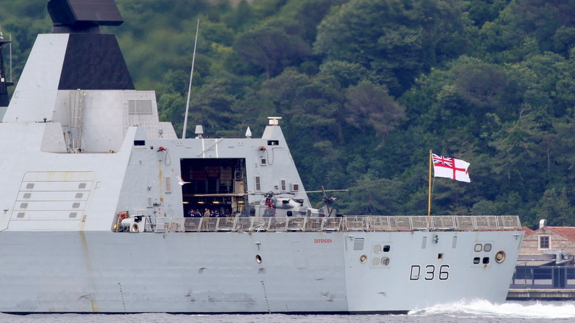 Минобороны Британии прокомментировало инцидент с эсминцем в Чёрном море