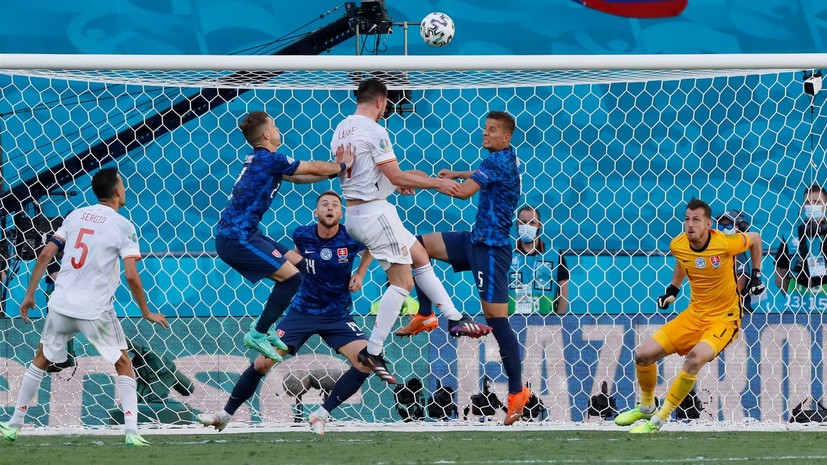 Первая победа «красной фурии»: Испания забила пять мячей Словакии и вышла в 1/8 финала Евро-2020