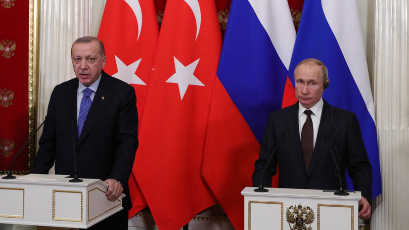 Путин рассказал Эрдогану о своих переговорах с Байденом