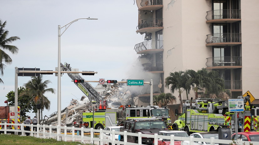 Байден объявил режим ЧС во Флориде в связи с обрушением здания