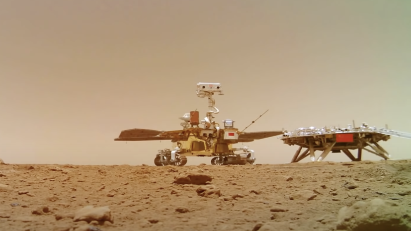 Китай опубликовал новое видео с работы миссии «Тяньвэнь-1» на Марсе
