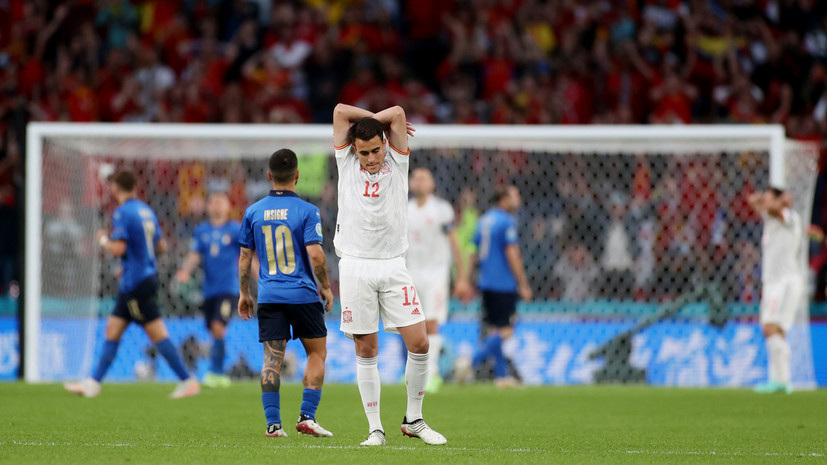 Защитника сборной Испании Гарсию заменили из-за травмы в дополнительное время матча с Италией