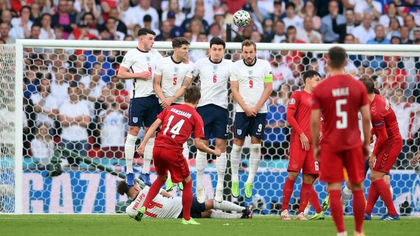 Дамсгор забил первый гол прямым ударом со штрафного на Евро-2020