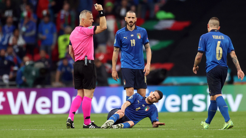 Куйперс не наказал ни одного футболиста в первые 45 минут матча Италия — Англия