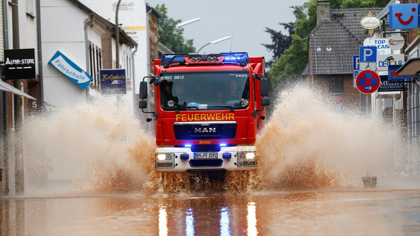 На западе Германии объявили режим военной катастрофы из-за наводнения