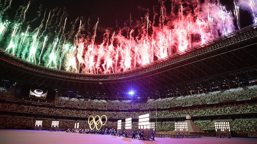 При пустых трибунах: в Токио прошла церемония открытия XXXII летних Олимпийских игр