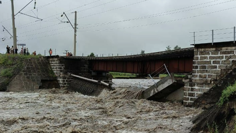 В РЖД рассказали о ходе восстановления моста в Забайкалье