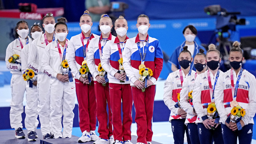 Байлз поздравила российских гимнасток с победой в многоборье на ОИ в Токио