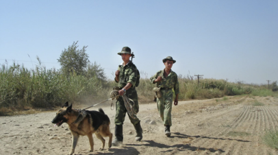 На таджикско-афганской границе в районе Пянджского погранотряда