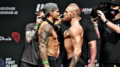 Бойцы UFC Дастин Порье и Конор Макгрегор