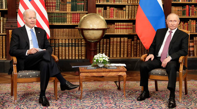 Президенты России и США на саммите в Женеве