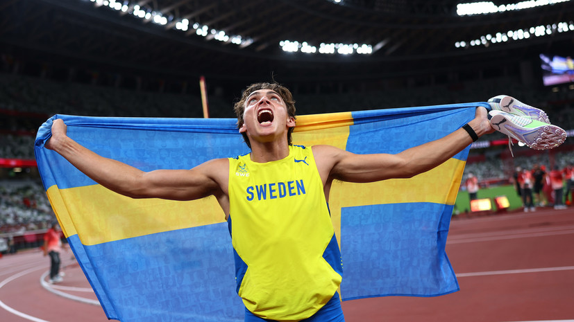 Швед Дюплантис завоевал золото ОИ в прыжках с шестом