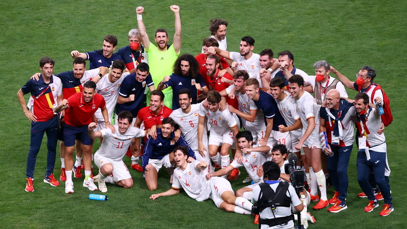 Испания обыграла Японию и встретится с Бразилией в финале футбольного турнира на ОИ
