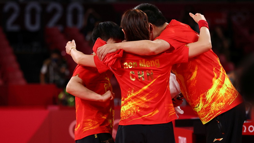 Женская сборная Китая выиграла командный турнир по настольному теннису на ОИ