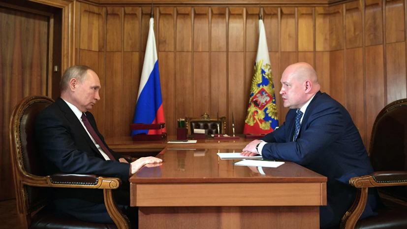 Путин провёл рабочую встречу с губернатором Севастополя