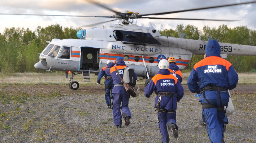 Спасатели вылетели к месту падения вертолёта Ми-8 на Камчатке