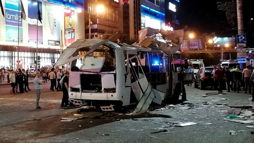 Перевозчик заявил, что взорвавшийся в Воронеже автобус был технически исправен