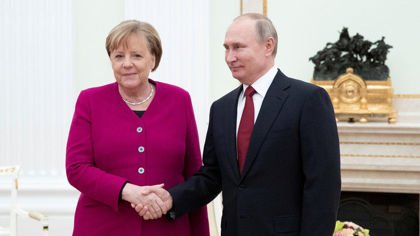 Путин и Меркель обсудят в Москве вопросы сотрудничества и международные темы