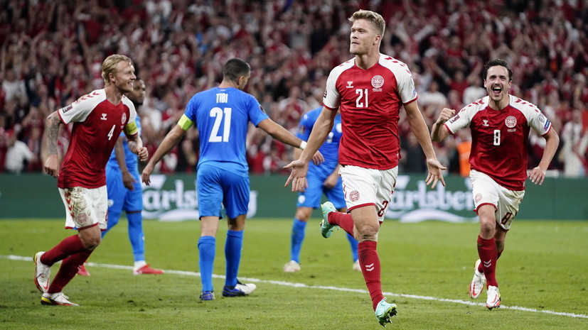 Сборная Дании выиграла все шесть матчей в отборе ЧМ-2022 с общим счётом 22:0