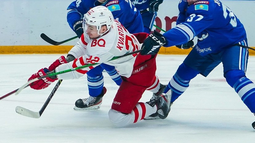 «Спартак» победил «Барыс» в регулярном чемпионате КХЛ