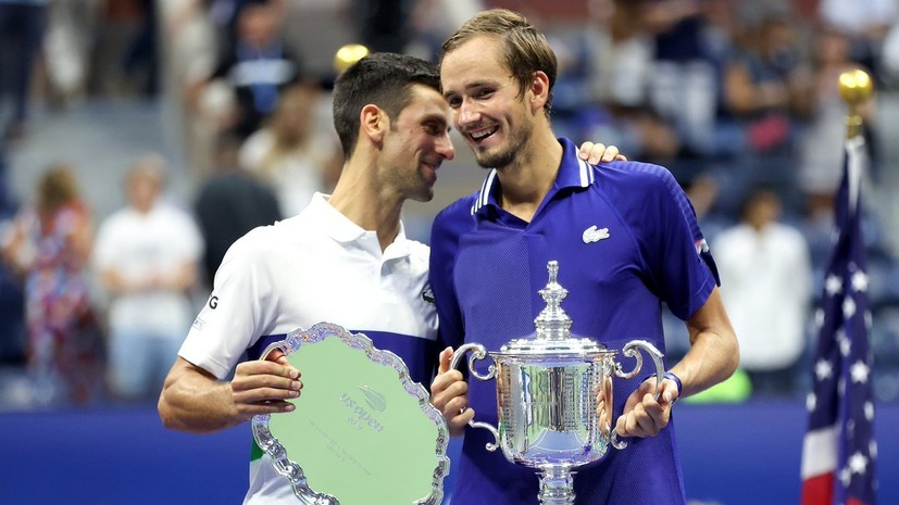 Медведев в трёх сетах победил Джоковича и впервые в карьере выиграл US Open