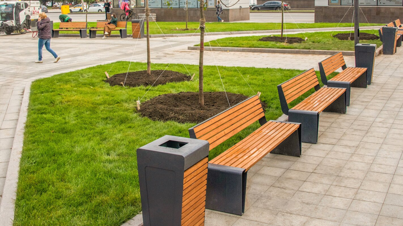 В Москве завершают благоустройство рядом со станцией БКЛ «Проспект Вернадского»