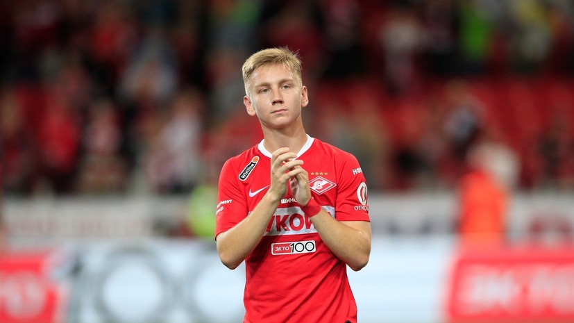 Умяров тренируется в общей группе «Спартака» перед матчем с «Лестером»