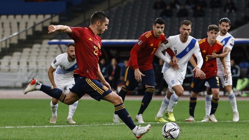 Испания обыграла Грецию в матче отбора на ЧМ-2022