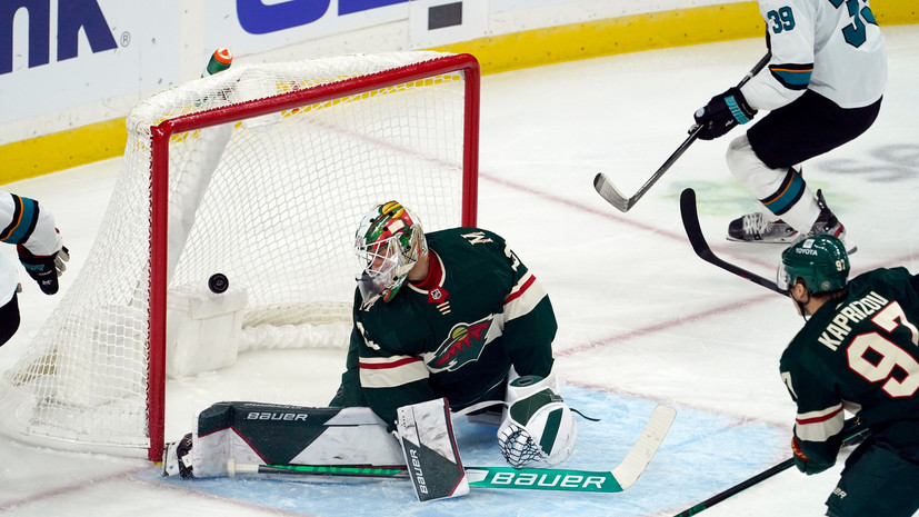 «Сан-Хосе» обыграл «Миннесоту» в матче НХЛ, Барабанов отметился результативным пасом