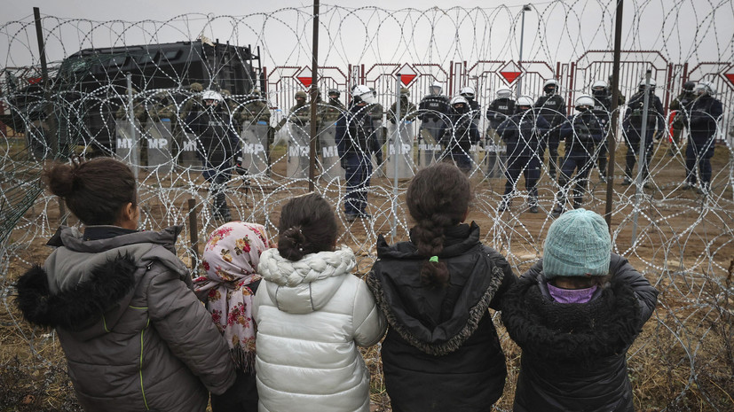 В России заявили об игнорировании ЕС жестокого обращения Польши и Литвы с мигрантами