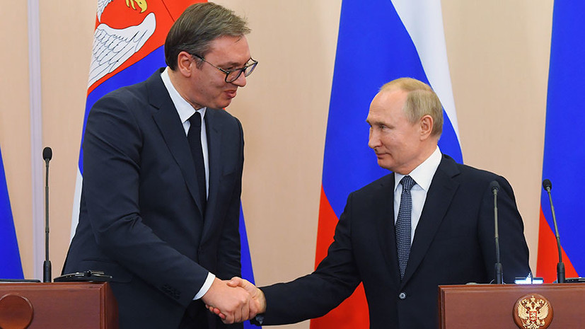 «Союзник и друг»: что намерены обсудить в Сочи Путин и Вучич
