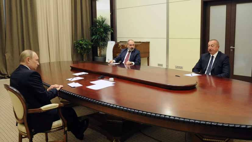 Путин назвал конструктивной встречу с Пашиняном и Алиевым