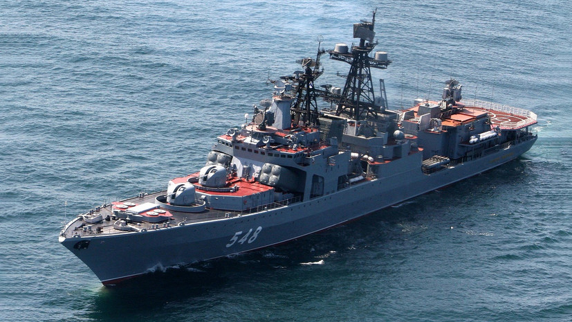 Большой противолодочный корабль «Адмирал Пантелеев» совершил заход на Филиппины