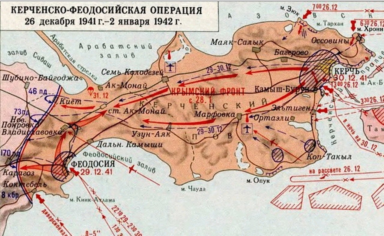 Битва за крым карта