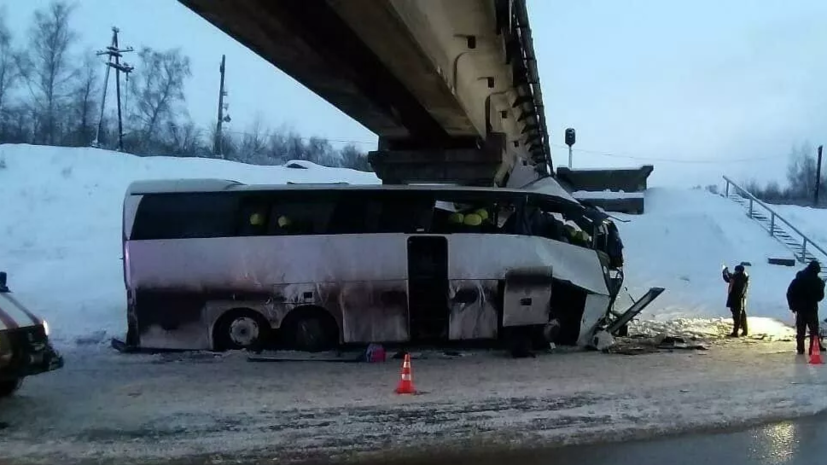 Число пострадавших в аварии с автобусом под Рязанью увеличилось до 22