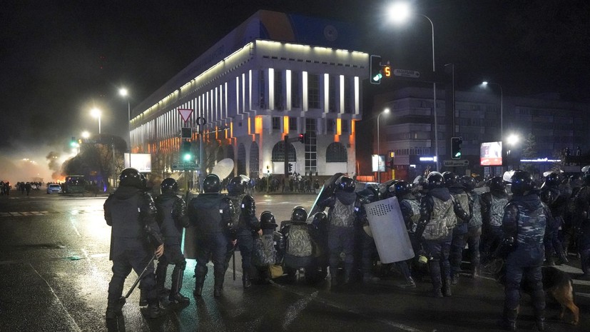 В комендатуре Алма-Аты заявили о причинении большого ущерба городу в ходе протестов